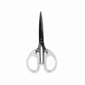 Medium-sized stainless steel scissors with transparent handles, 14cm long variant view - M