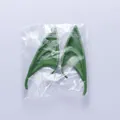 A pair of dark green pointed prosthetic elf ears for Halloween cosplay props in clear plastic bag - OPP Bag (12CM) / 12cm / Green