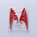 Pair of vibrant red latex elf ears for Halloween cosplay costumes - OPP Bag (12CM) / 12cm / Red