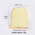 Lifelike PU artificial simulation toast bread slice model for photography props - Light Color Toast Bread (QHR-05987)