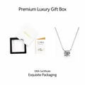1ct moissanite necklace in S925 silver with GRA certificate and premium gift box - Drawer Box Set (With GRA Certificate) / 1 Carat / 6.5mm