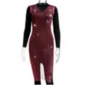 Elegante rode sprankelende strass mesh jurk met diepe V-hals voor de zomer - Rozerood