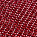 High resolution macro shot showing the detail of sparkling red rhinestone mesh - S / Top And Bottom / Red
