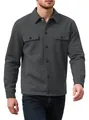 Stylish men's grey waffle knit single-breasted casual jacket with functional chest pockets - S / Tops / Dark Gray