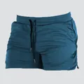 Schnelltrocknende Herren-Sportshorts in Dunkeltürkis aus atmungsaktivem Mesh - M / Unterteile / Dunkelblau