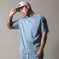 LYFT brand men's fitness t-shirt in light blue cotton with a relaxed loose fit - Light Blue