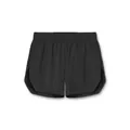 Detalle de pantalones cortos deportivos negros para hombre con abertura lateral - M / Bottoms / Negro