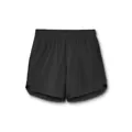 Premium black quick-dry men's athletic shorts featuring elastic waist and side slits - S / Bottoms / Black