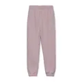 High-quality men's loose 320g cotton sports joggers in dusty pink featuring elastic cuffs - Taro Pink