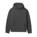 Premium βαρύ γκρι ανθρακί oversized φούτερ 320g με μπροστινή τσέπη καγκουρό - σκούρο γκρι