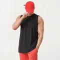 Atmungsaktives, lockeres schwarzes ärmelloses Fitness-Tanktop für Herren, Sportshirt - S / Oberteile / Schwarz (Einfarbig)