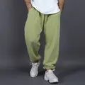 Pantaloni sportivi jogging larghi in pile 400G verde chiaro per autunno e inverno - Verde mela