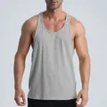 Men's breathable athletic grey tank top for gym and fitness training - S / Tops / Gray