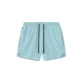 Detalle de pantalones cortos deportivos de secado rápido para hombre en azul con cordón - Azul cielo