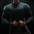Detailed view of men's quick-dry compression long-sleeve gym shirt with mesh print - S / Tops / Black Patchwork Blue