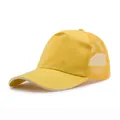 Cappellino trucker giallo in rete traspirante con visiera curva per protezione solare - Regolabile / Giallo