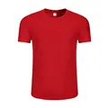 Premium solid red quick-dry crew neck athletic T-shirt for running and sports activities - S / Tops / Red