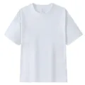 Heavyweight 100% cotton white short sleeve crew neck t-shirt in a loose unisex fit - S / Tops / White