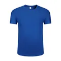 Breathable royal blue quick-dry round neck athletic T-shirt for men and women - S / Tops / Blue