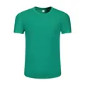 Breathable green quick-dry crew neck sports T-shirt for athletic running and fitness - S / Tops / Grass Green