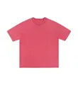 Retro washed oversized cotton crew neck T-shirt in faded red, perfect for streetwear look - Washed Red