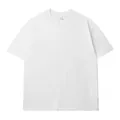Premium 260g vintage white oversized cotton t-shirt with unique distressed hole details - Off White