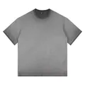 T-shirt oversize 260g coton avec dégradé gris anthracite lavé effet vintage - S / Hauts / Gris Dégradé