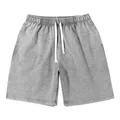 Short homme gris délavé vintage coupe large avec taille à cordon de serrage blanc - S / Bas / Gris
