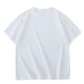 Premium 280g zwaar katoen wit oversized t-shirt met verlaagde schouders en ronde hals - S / Tops / Wit