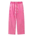 Pantalon de jogging oversize délavé à l'acide rose vintage - Rose Rouge Lavé