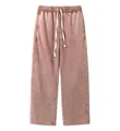 Pantalon de survêtement oversize rouge vintage délavé 400g avec cordon de serrage réglable - 3XL / Bas / Marron Délavé