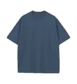 Ανδρικό μπλουζάκι από 230 γρ. καθαρό βαμβάκι, oversized με πεσμένους ώμους. - Denim Μπλε