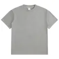 Grey washed oversized heavy cotton t-shirt with crew neck design - XL / Tops / Cement Gray