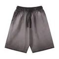 Short premium rétro délavé gris dégradé en coton avec cordon de serrage style urbain - S / Bas / 320g/Paquet / Gris Dégradé