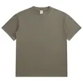 Men's vintage washed oversized cotton T-shirt in olive grey color - XL / Tops / Army Green