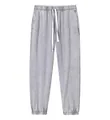 Vintage gewaschene graue Oversized Jogginghose mit Kordelzug und elastischem Bund - S / Unterteile / 400g Jogginghose mit Bündchen / Grau