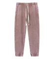 Vintage gewaschene distressed 400g schwere Oversized-Jogginghose in Altrosa-Mauve-Farbton - S / Unterteile / 400g Jogginghose mit Bündchen / Kaffeebraun