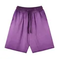 Short décontracté violet dégradé délavé vintage avec taille à cordon réglable - S / Bas / 320g/Paquet / Violet Dégradé
