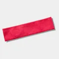 Vibrant pink leopard print seamless sports headband for yoga and fitness training - One Size / Raspberry
