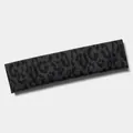 Black seamless leopard print high-elastic sports headband for yoga and running - One Size / Black