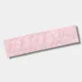 Fashionable pink leopard print seamless yoga headband with high elasticity for sports and fitness - One Size / Pink