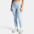 Leggings de yoga sans couture imprimé léopard à taille haute bleu clair pour femme - Léopard Bleu Bébé