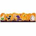 Adesivi per bordi di Halloween con icone di zucca, cappello da strega e gatto nero - Style 2;7cm*5m
