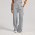 Comfortable high waisted wide leg sweatpants in light grey for casual lounge wear. - XS / Bottoms / Gray