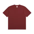 Klassiek donkerrood zwaar T-shirt van puur katoen voor een comfortabele casual uitstraling - S / Tops / Donkerrood (Binnenlandse Maat)