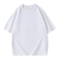 Oversized λευκό βαμβακερό μπλουζάκι με κοντά μανίκια για άνδρες σε μίνιμαλ στυλ - S / Tops / Λευκό