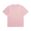 Zwaargewicht 100% katoenen T-shirt met ronde hals in pastelroze kleur - S / Tops / Roze (Binnenlandse Maat)