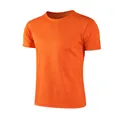 Camiseta deportiva de manga corta para hombre en color naranja vibrante y de secado rápido. - S / Tops / Naranja
