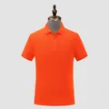 Premium men's short sleeve breathable polo shirt in vibrant orange color finish - Orange