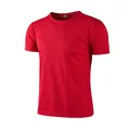 Camiseta deportiva roja de secado rápido para hombre, top de verano transpirable de manga corta - S / Tops / Rojo
